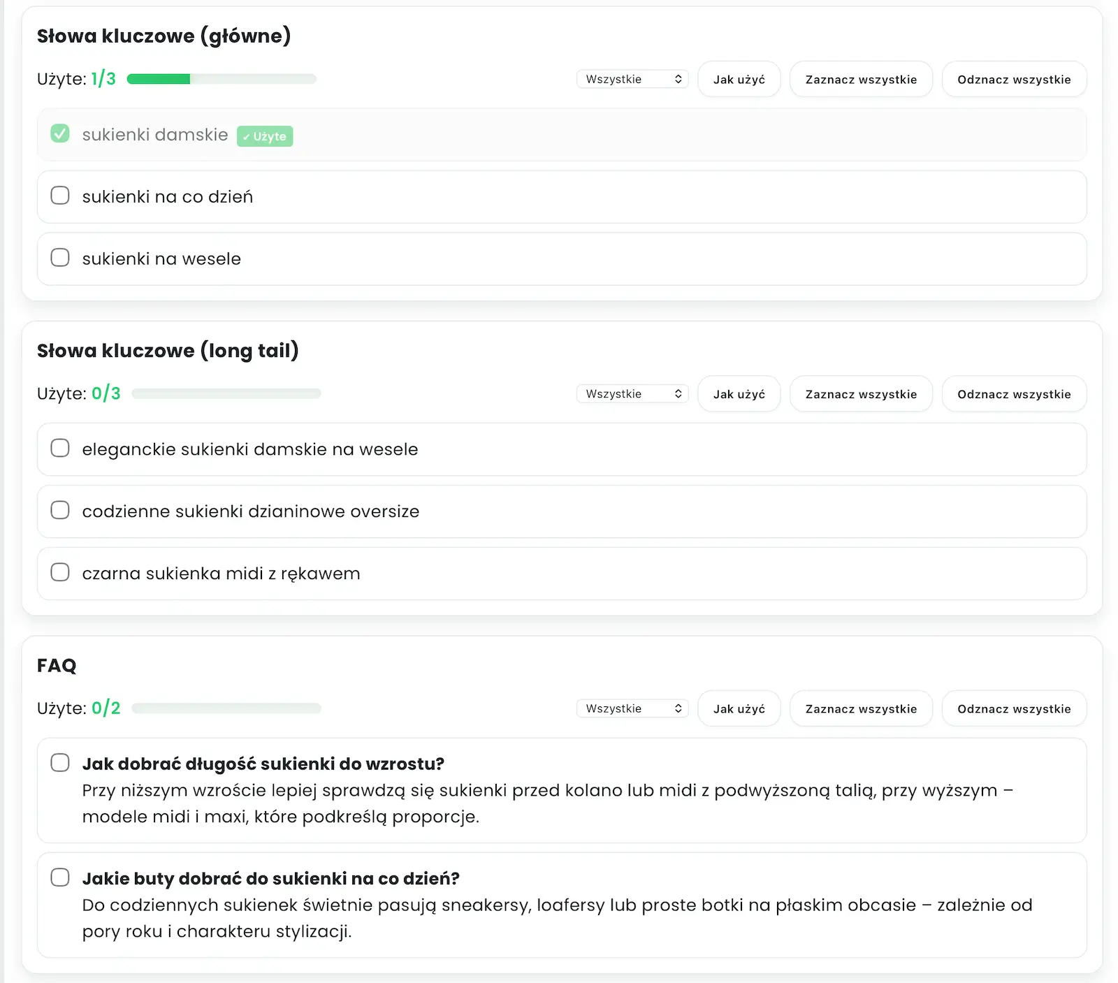 Rozpiska lokalnych fraz Pabianice wspierających rozwój sklepu online.